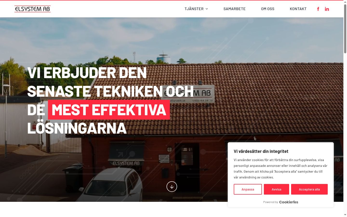 Ekraanipilt nõusolekubännerist, mida näidati enne mis tahes suhtlust