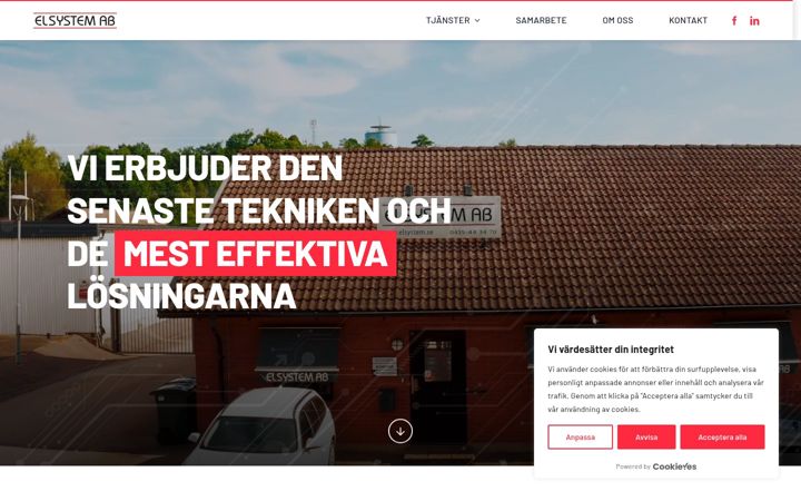 Skjámynd af elsystem.se