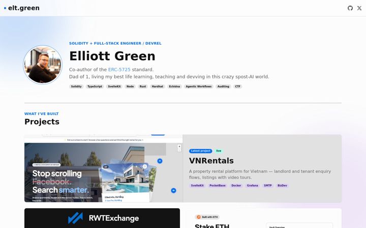 Screenshot of elt.green