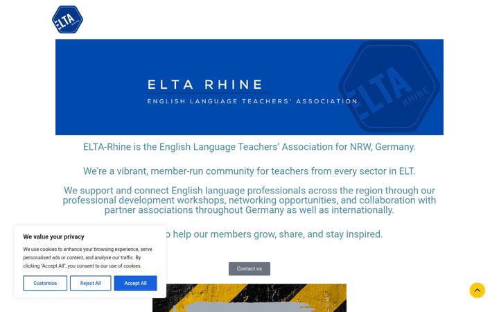 Screenshot of elta-rhine.de