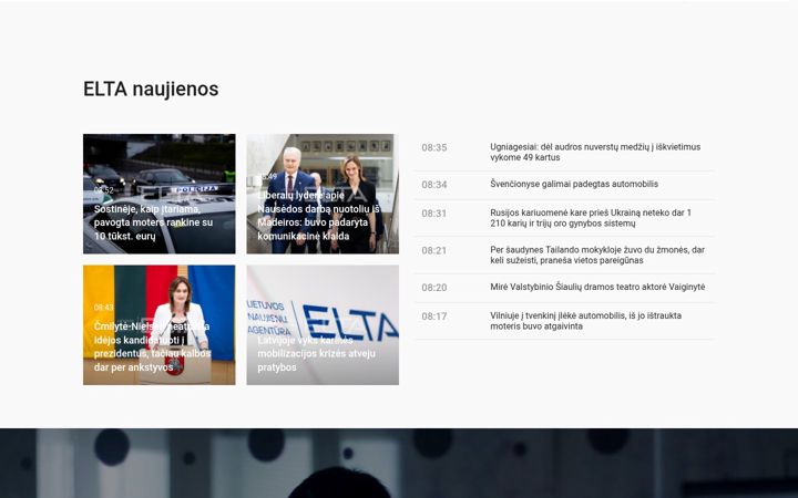 Screenshot of elta.lt