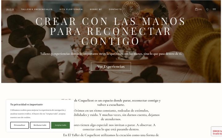 Screenshot of eltallerdecoquelicot.com