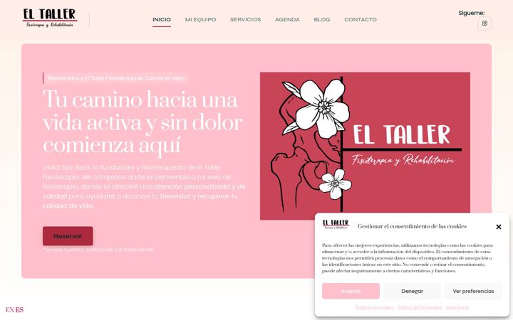 Screenshot of eltallerfisioterapia.es
