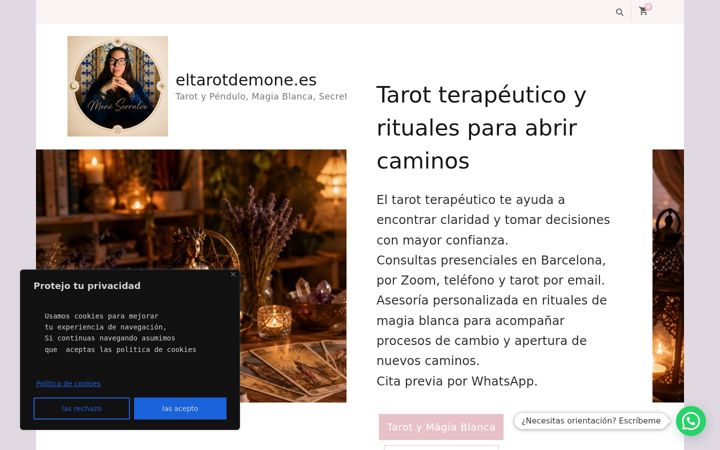 Screenshot of eltarotdemone.es