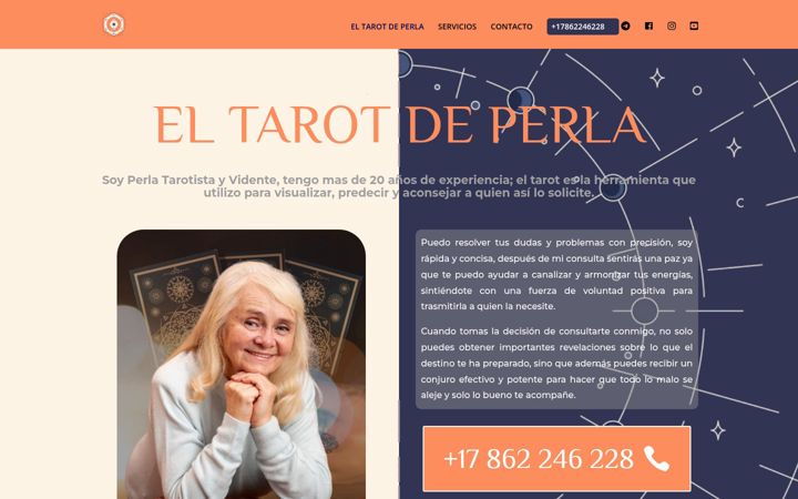 Screenshot of eltarotdeperla.com