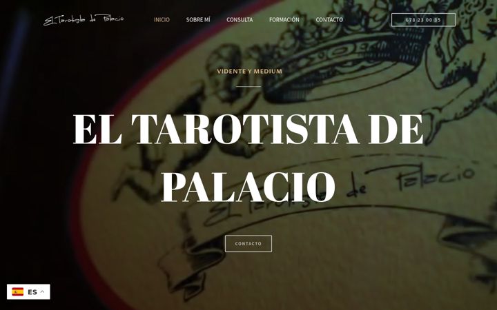 Screenshot of eltarotistadepalacio.es