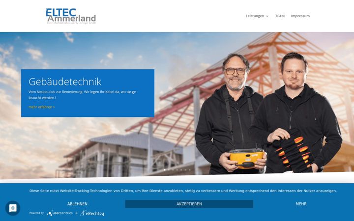 Screenshot of eltec-ammerland.de