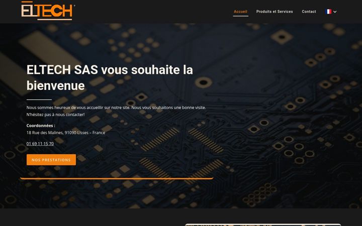 Screenshot of eltech-sas.com
