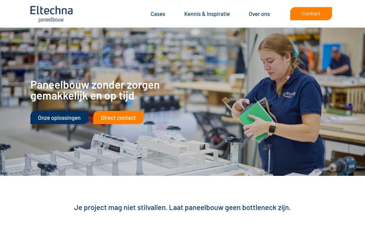 Screenshot van eltechna.nl
