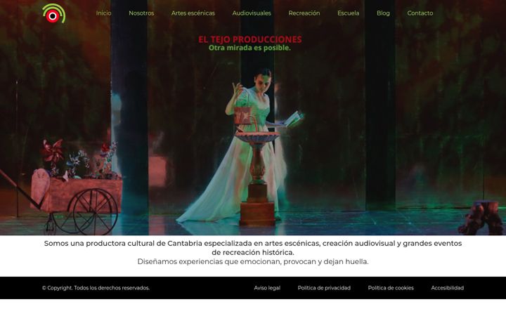 Screenshot of eltejoproducciones.com