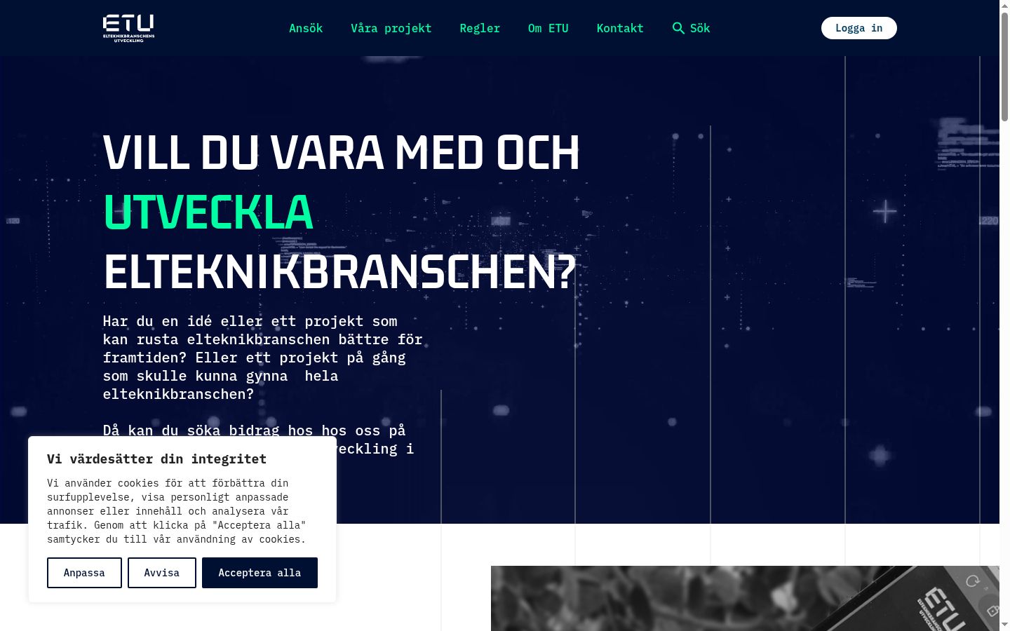 Screenshot des Einwilligungsbanners vor jeglicher Interaktion
