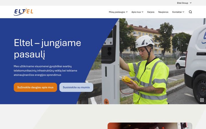 Screenshot of eltelnetworks.lt