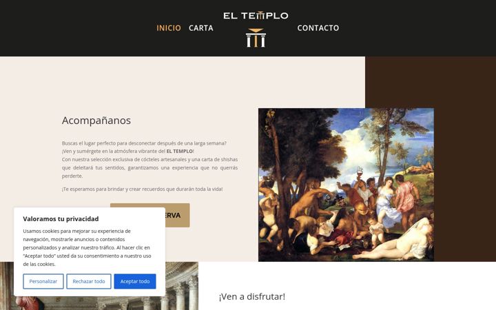 Screenshot of eltemplopamplona.com