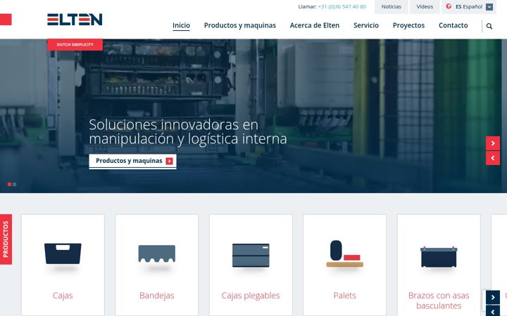 Screenshot of eltenlogisticsystems.es
