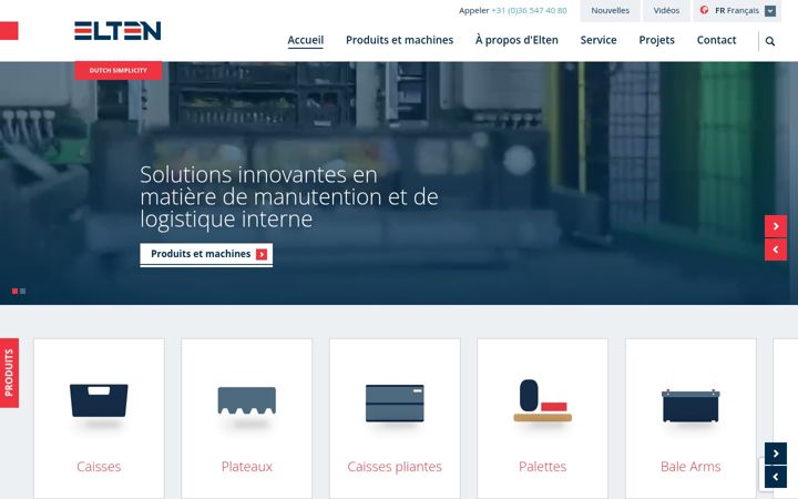 Screenshot di eltenlogisticsystems.fr