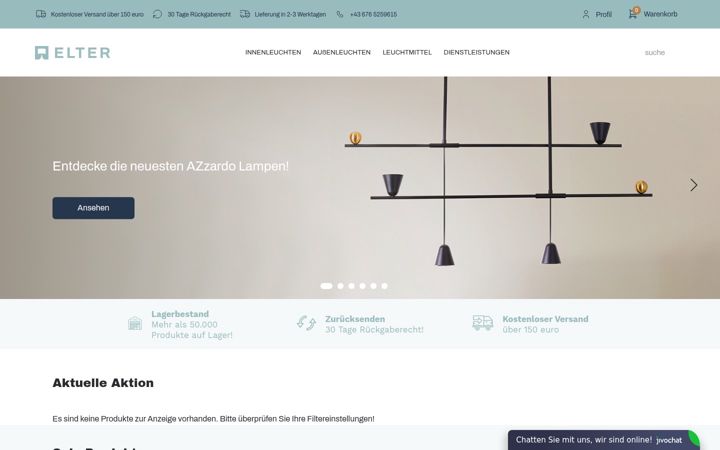 Zrzut ekranu elterbeleuchtung.at