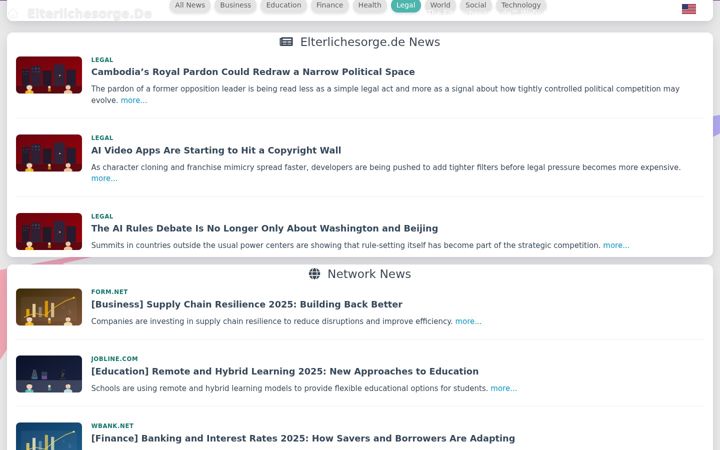 Screenshot of elterlichesorge.de