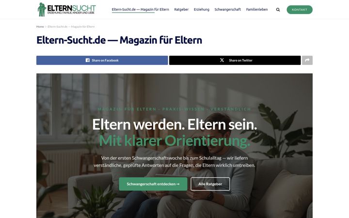 Skjámynd af eltern-sucht.de