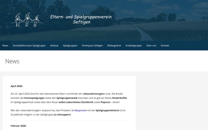 Skärmbild av eltern-und-spielgruppenverein-seftigen.ch