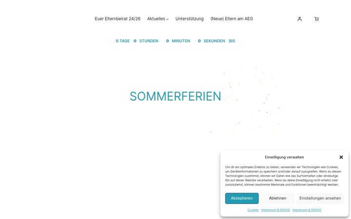 Screenshot of elternbeirat-aeg.de