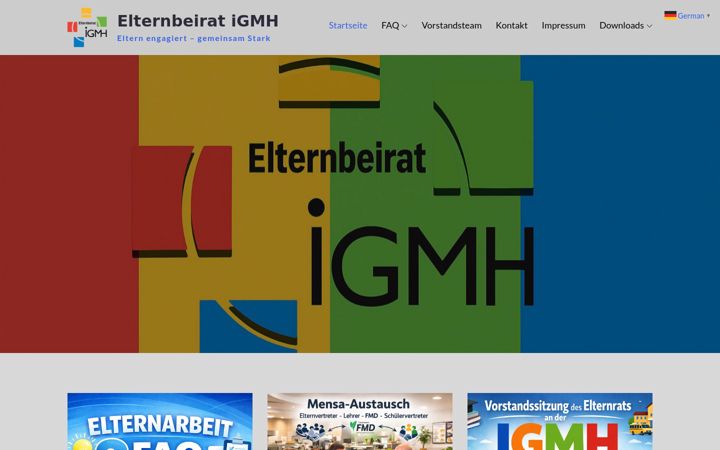 Posnetek zaslona elternbeirat-igmh.de