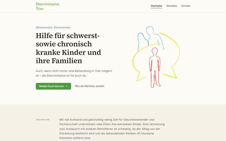 Screenshot of elterninitiative-trier.de