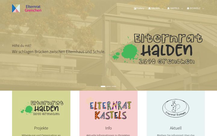 Skärmbild av elternrat-grenchen.ch