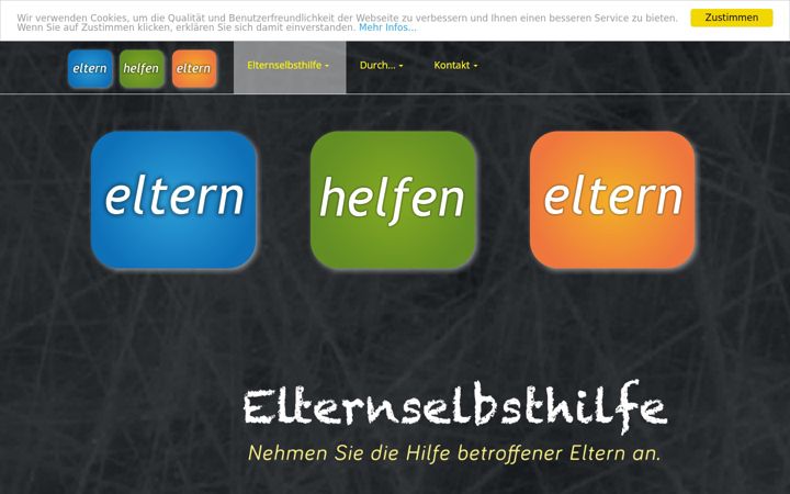 Screenshot of elternselbsthilfe-sucht-freiburg.de