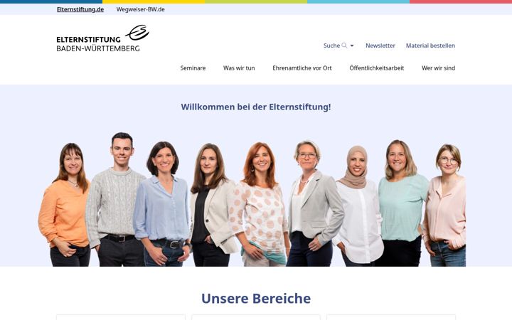 Zrzut ekranu elternstiftung.de