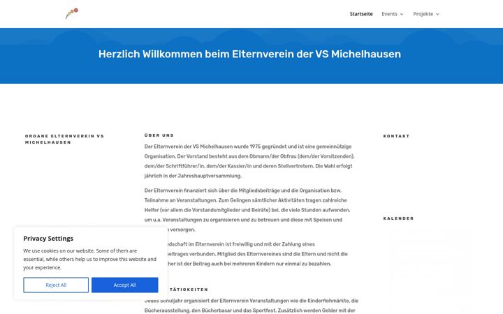 Skærmbillede af elternverein-vs-michelhausen.at