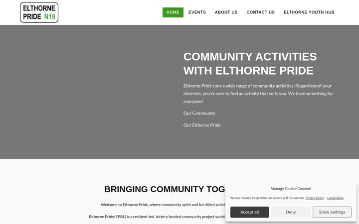 Screenshot von elthornepride.co.uk