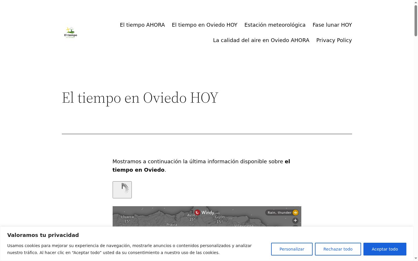 Screenshot van de toestemmingsbanner zoals getoond vóór enige interactie