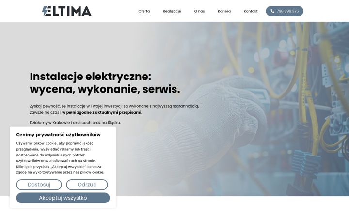Snímek obrazovky eltima.pl