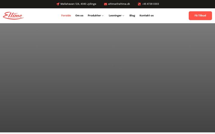 Screenshot ta' eltime.dk