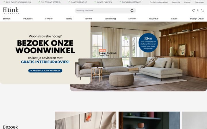 Screenshot ta' eltink-interieur.nl