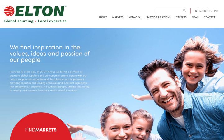 Screenshot of elton-group.com