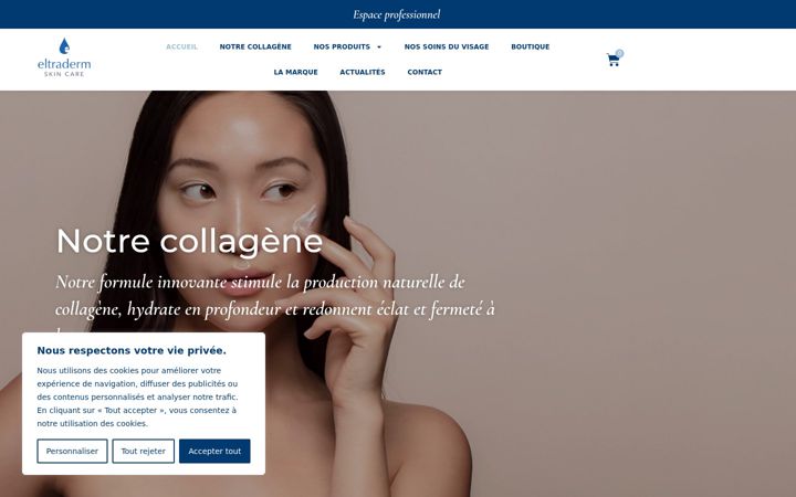 Screenshot di eltradermfrance.fr