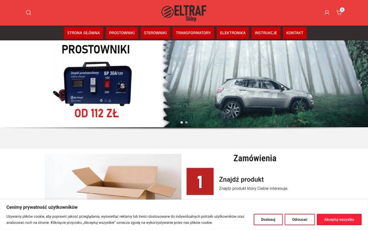 Snímek obrazovky eltraf-sklep.pl