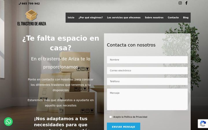 Screenshot of eltrasterodeariza.com