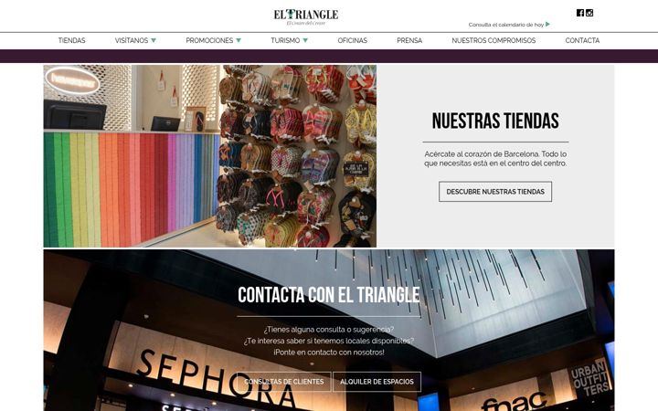 Screenshot van eltriangle.es