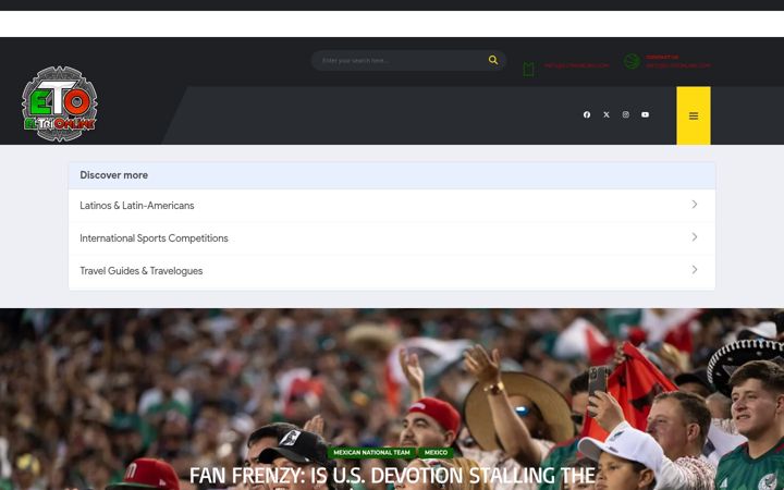 Screenshot of eltrionline.com