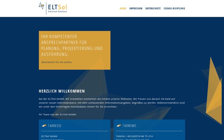 Screenshot of eltsol-gmbh.de