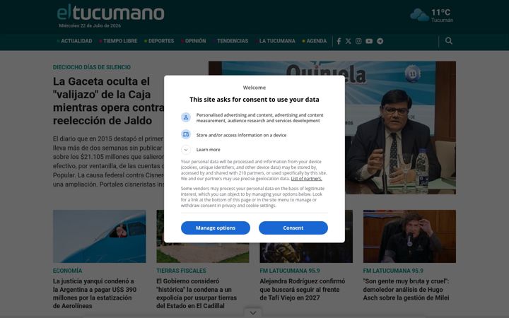 Screenshot von eltucumano.com