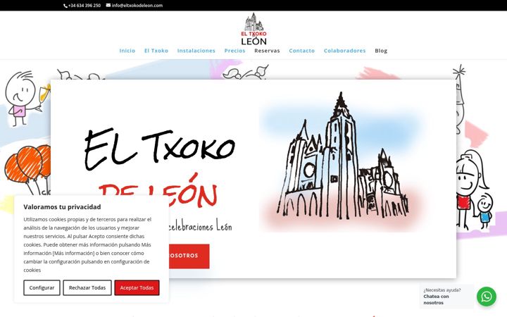 Screenshot of eltxokodeleon.com