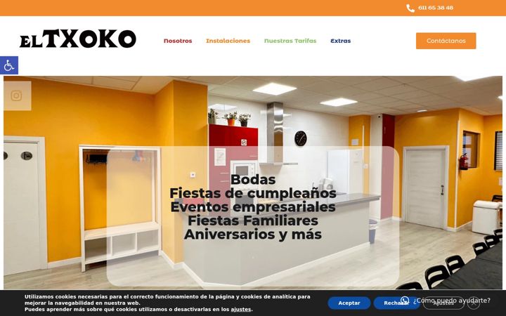 Screenshot of eltxokomiranda.es