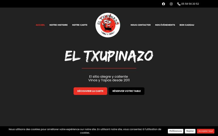 Screenshot di eltxupinazo.fr