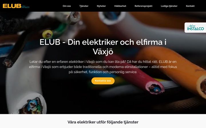 Skjámynd af elub.se