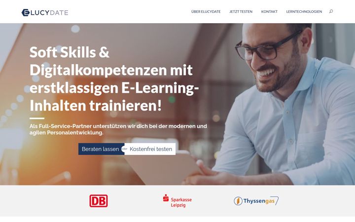 Screenshot ta' elucydate.de