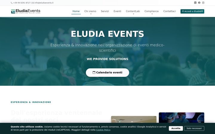 Ekrano kopija eludiaevents.it
