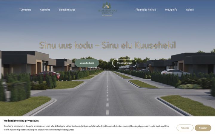 Screenshot of elukuusehekil.ee